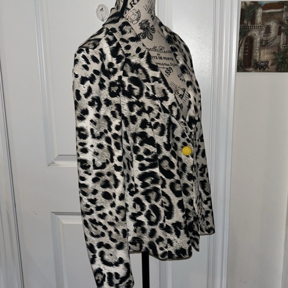 Joseph Ribkoff Leopard Jacket Blazer Women's - Picture 6 of 8